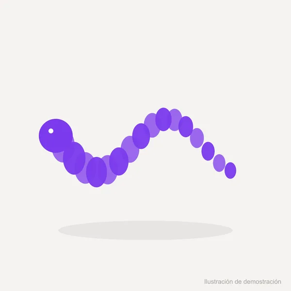 Dragón articulado color violeta (ilustración de demostración)